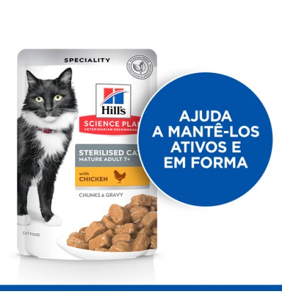 Hill's Science Plan Esterilizado Mature Frango 12x85gr