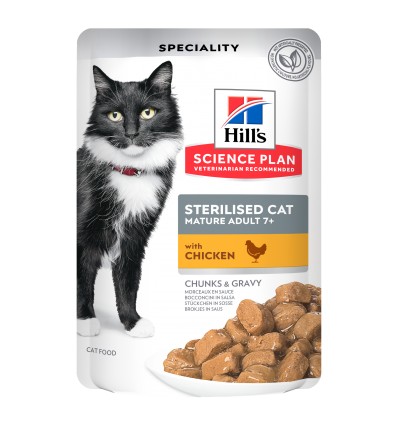 Hill's Science Plan Esterilizado Mature Frango 12x85gr