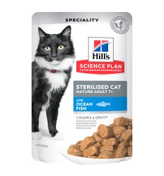 Hill's Science Plan Esterilizado Mature Peixe do Oceano 12x85gr