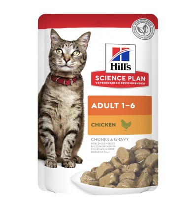 Hill's Science Plan Adulto Frango, Peixe do Oceano e Vaca (Multipack) 12x85gr