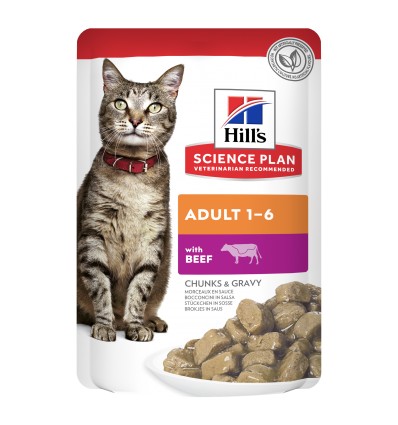 Hill's Science Plan Adulto Frango, Peixe do Oceano e Vaca (Multipack) 12x85gr