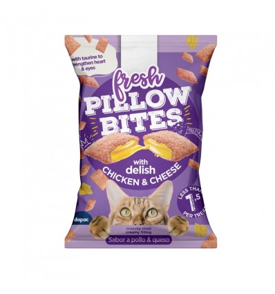 Fresh Pillow Bites Snacks p/ Gato com Frango e queijo 40gr