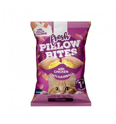 Fresh Pillow Bites Snacks p/ Gato Hairball com Frango 40gr