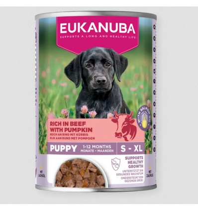 Eukanuba Cão Húmidos Puppy Carne de Vaca com Abóbora