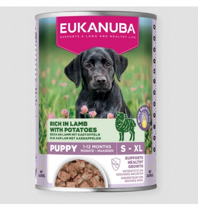 Eukanuba Cão Húmidos Puppy Borrego com Batata
