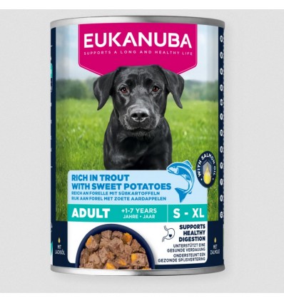 Eukanuba Cão Húmidos Adulto Truta com Batata Doce