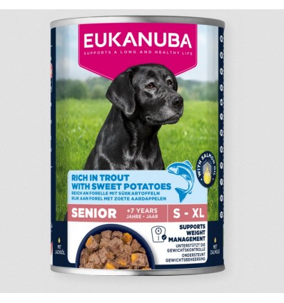 Eukanuba Cão Húmidos Sénior Truta com Batata Doce