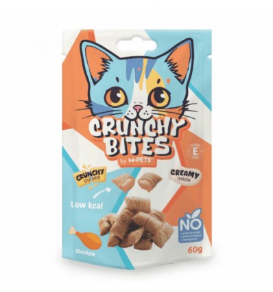Crunchy Bites Snacks Gato com Frango 60gr