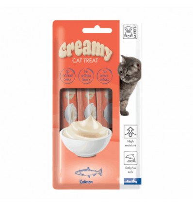 Creamy Snacks Gato com Salmão 60gr (4x15gr)