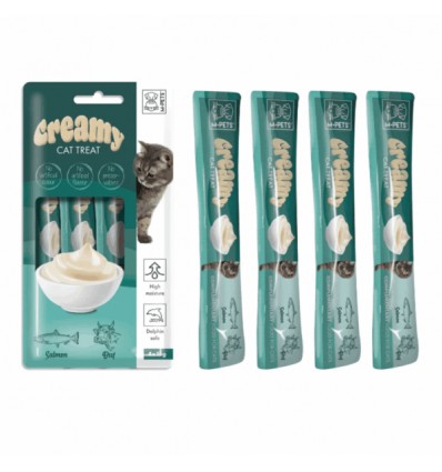 Creamy Snacks Gato com Salmão e Vaca 60gr (4x15gr)