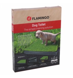 Flamingo Puppy Pad Grass com Tabuleiro 63x51x6.3cm