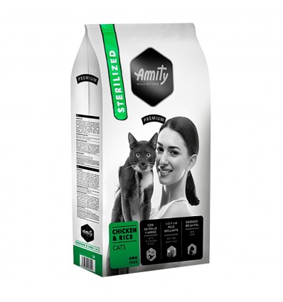 Amity Gato Premium Esterilizado Frango e Arroz