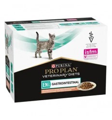 Purina Pro Plan VET Gato Húmidos EN Gastrointestinal Salmão 10x85gr