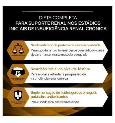 Purina Pro Plan VET Gato Húmidos NF Renal Fuction EarCare Frango 10x85gr