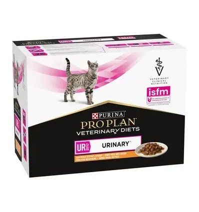 Purina Pro Plan VET Gato Húmidos UR Urinary Frango 10x85gr