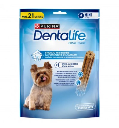 PURINA DentaLife Snacks Mini 2-7kg (maxi pack 21 sticks)