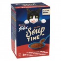 Purina Gatos Húmidos Felix Soup Original (seleção do campo) 6x48gr.