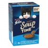Purina Gatos Húmidos Felix Soup Original (seleção de peixes) 6x48gr.