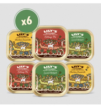 Lily's Kitchen Cão Húmidos Classic Dinners Multipack 6x150gr