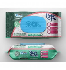 Dapac PetSana Toalhitas de Limpeza Aloe Vera p/ Cão 50 uni.