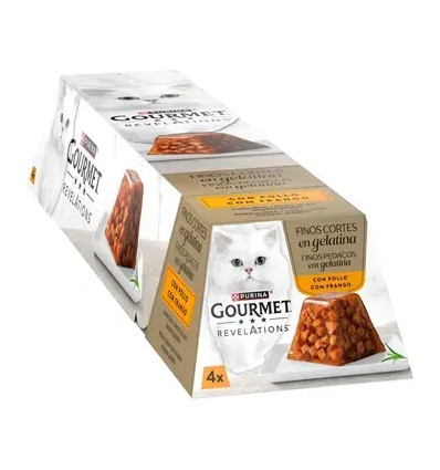 GOURMET Revelations Finos Pedaços em Gelatina com Frango