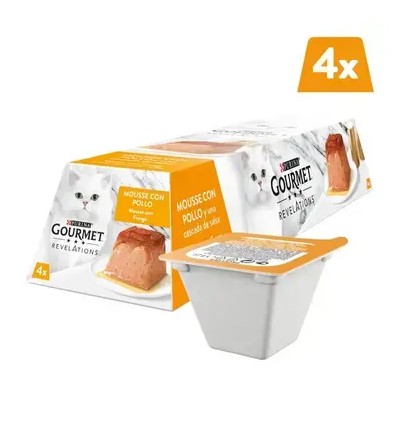 GOURMET Revelations Mousse com Frango e cascata de molho Frango 4x57gr