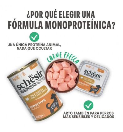 Schesir Cão Húmidos Sensitive Perú Monoprotein