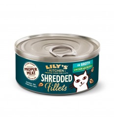 Lily´s Kitchen Gato Húmidos Shredded Filets in Broth Chicken with Mussels