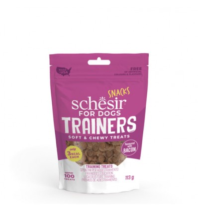 Schesir Snacks Cão Trainers 3kcal Bacon 113gr