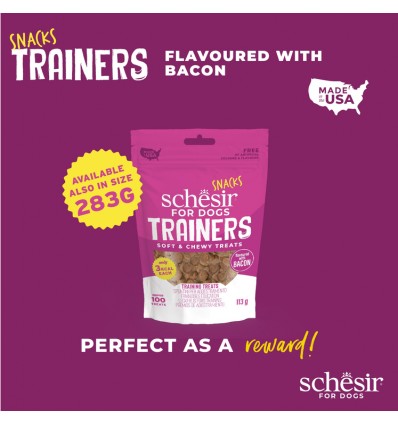 Schesir Snacks Cão Trainers 3kcal Bacon 113gr