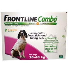 Frontline Combo Cão - dos 20 aos 40kg (1 Caixa - 3 Pipetas)