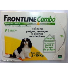 Frontline Combo Cão - até 10kg (1caixa - 3 pipetas)