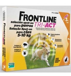 Frontline Tri-Act S Cão 5-10KG - 3 Pipetas