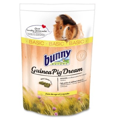 Bunny Nature Alimento Sonho Básico p/ Porquinhos Ìndia/Cobaias 750gr
