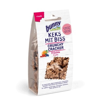 Bunny Nature Snacks Crocantes Frutas Variadas p/ Coelhos/Roedores 50gr.