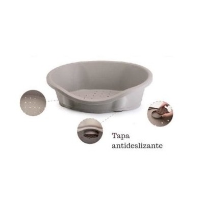 Cama Imac Plástico Oval p/ Cão Azul Tamanho L (95 x 67,5 x 28 cm)