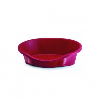Cama Imac Plástico Oval p/ Cão Rosa Tamanho M (80 x 57 x 24,5 cm)