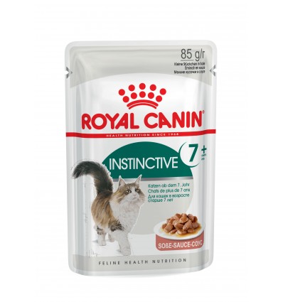 Royal Canin Gatos Instinctive +7 Húmidos Saquetas 85gr x 12 uni.