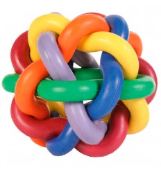 Brinquedo Trixie Bola em Borracha Entrelaçada 10cm (TX32622)