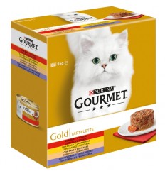 Purina Gourmet Gold Tartelette Seleção de Sabbores Pack 8x85gr.