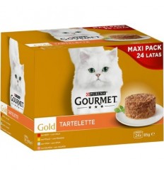 Purina Gourmet Gold Tartelette Seleção de Sabores Pack 24 x 85gr.