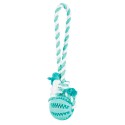 Brinquedo Trixie DentaFun Bola de Borracha com Corda 7cm (TX3299)